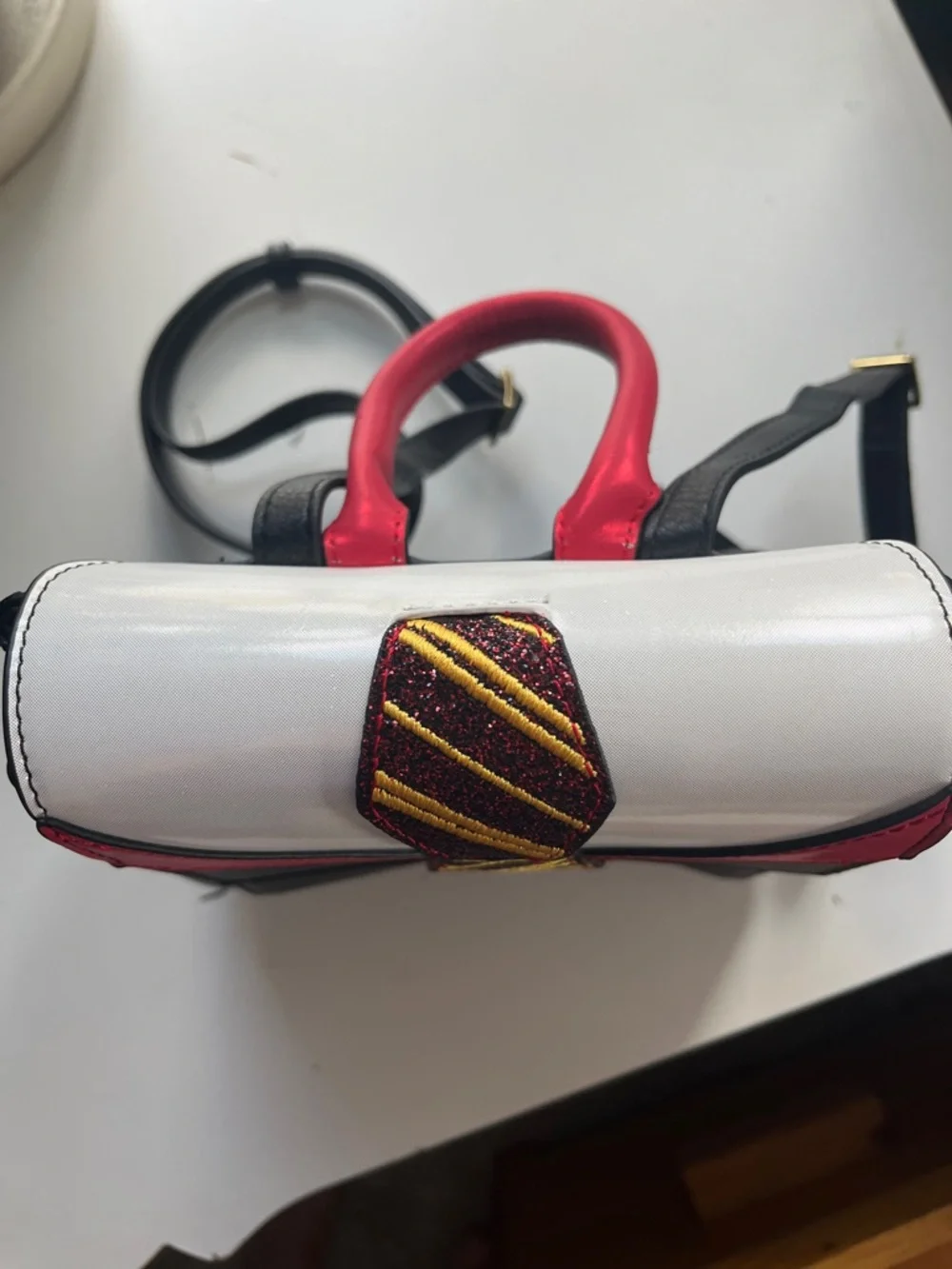 Danielle Nicole Gryffindor Tie Accent Black Backpack - Picture 2 of 5